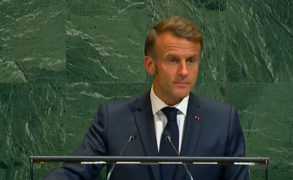 Macron BM’de konuştu: Fransa Filistin’i resmen tanıdı