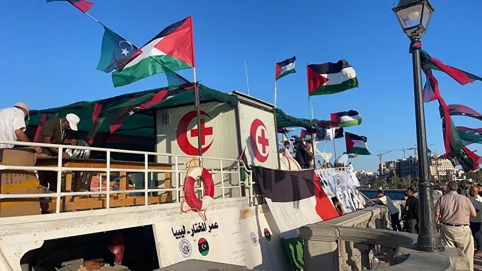 Küresel Sumud Filosu’ndaki Ömer Muhtar gemisi Gazze’ye doğru yola çıktı