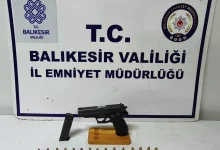 Edremit’te Ruhsatsız Tabanca ve Mermi Ele Geçirildi