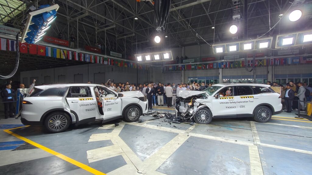 Tiggo 9’un Çarpışma Testi Gerçekleştirildi Tiggo 9’un Çarpışma Testi Gerçekleştirildi