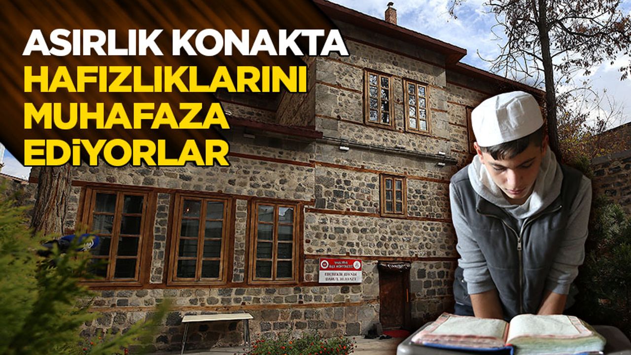 Erzurum’daki Tarihi Konakta Hafızlık Eğitimi Veriliyor Erzurum’daki Tarihi Konakta Hafızlık Eğitimi Veriliyor