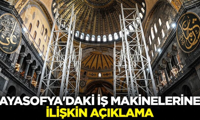 Ayasofya’da güçlendirme çalışmaları başladı Ayasofya’da güçlendirme çalışmaları başladı